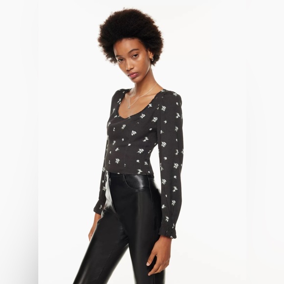 COPY - NWOT Aritzia wilfred breathless blouse, wide neckline, longsleeve blouse… - Picture 3 of 12